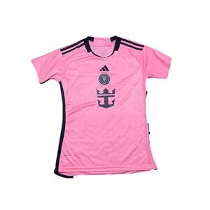 adidas Women’s Pink Athletic Jersey with Black Trim